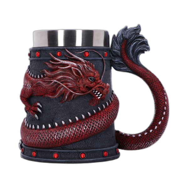 NEMESIS NOW DRAGON COIL RED vrč 16CM