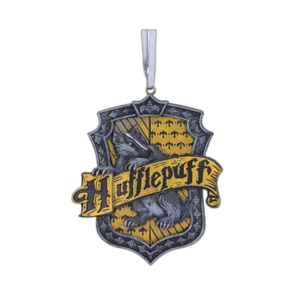 NEMESIS NOW HARRY POTTER HUFFLEPUFF CREST okrasek 8CM