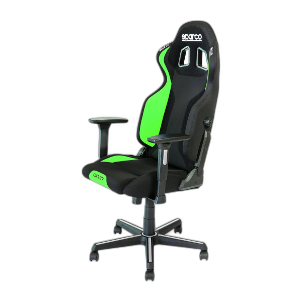 SPARCO GRIP gaming stol črno - zelene barve