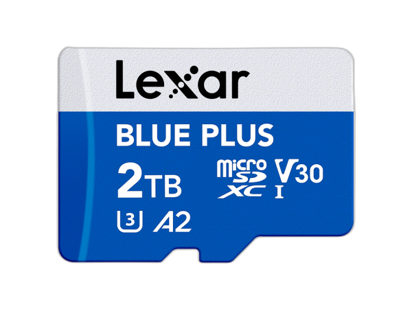 Spominska kartica Lexar BLUE PLUS, Micro SDXC, 2TB, 170MB/s, U3, V30, A2, UHS-I, z adapterjem
