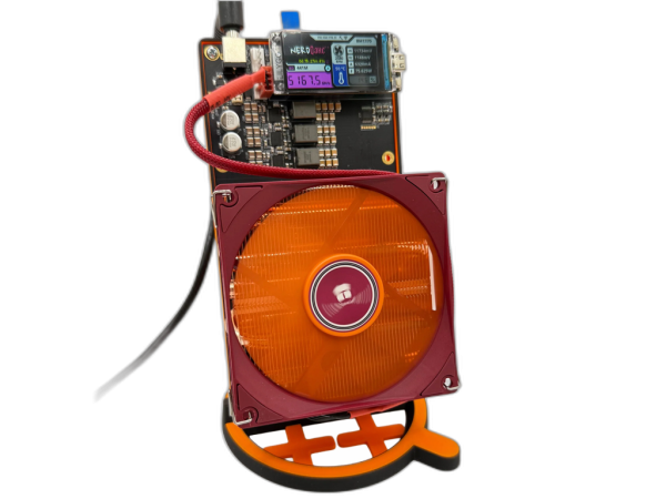 NerdQaxe++, komplet za samostojno rudarjenje, EU napajalnik, SoloMining, 5 TH/s