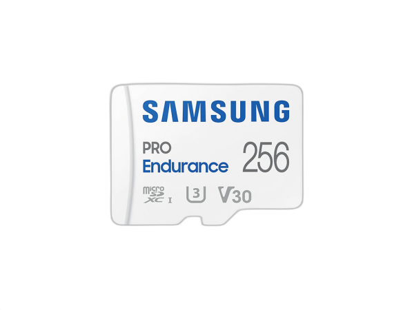 Spominska kartica Samsung PRO Endurance, micro SDXC, 256GB, U3, V30, UHS-I, z SD adapterjem