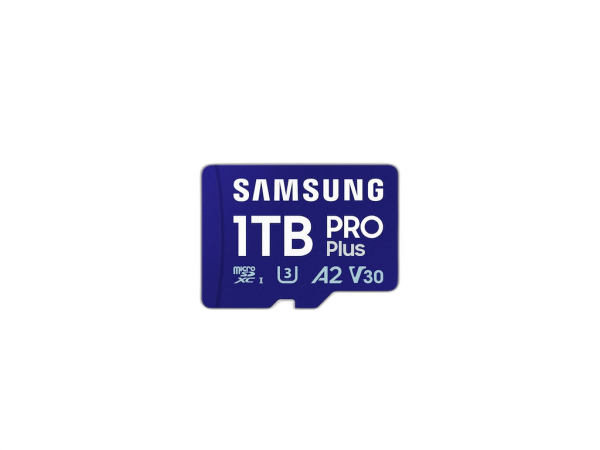 Spominska kartica Samsung PRO Plus micro SDXC, 1TB, 180MB/s, U3, V30, A2, UHS-I, z adapterjem