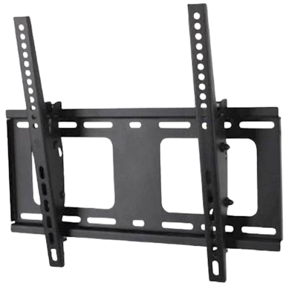 Stenski nagibni TV nosilec 32''-55'' MANHATTAN, 80kg, naklon -10° do +5°, črne barve