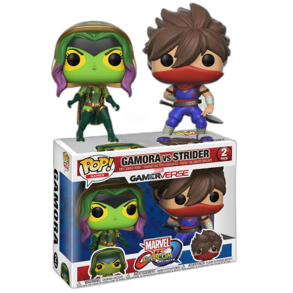 POP! Figura 2-PACK: CAPCOM VS. MARVEL: GAMORA VS STRIDER