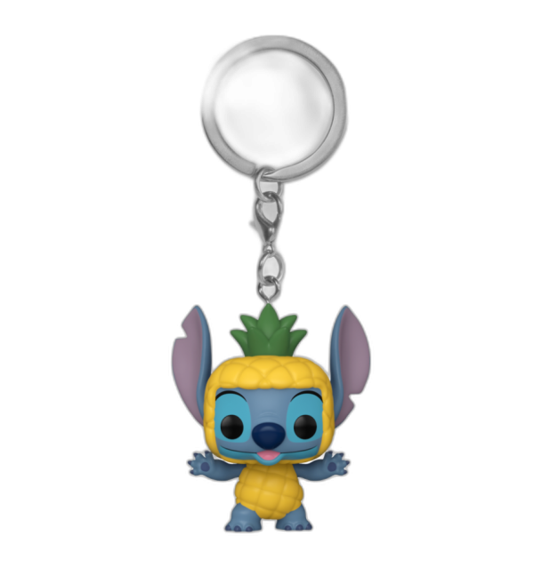 FUNKO POP KEYCHAIN: DISNEY - STITCH PINEAPPLE COSTUME obesek